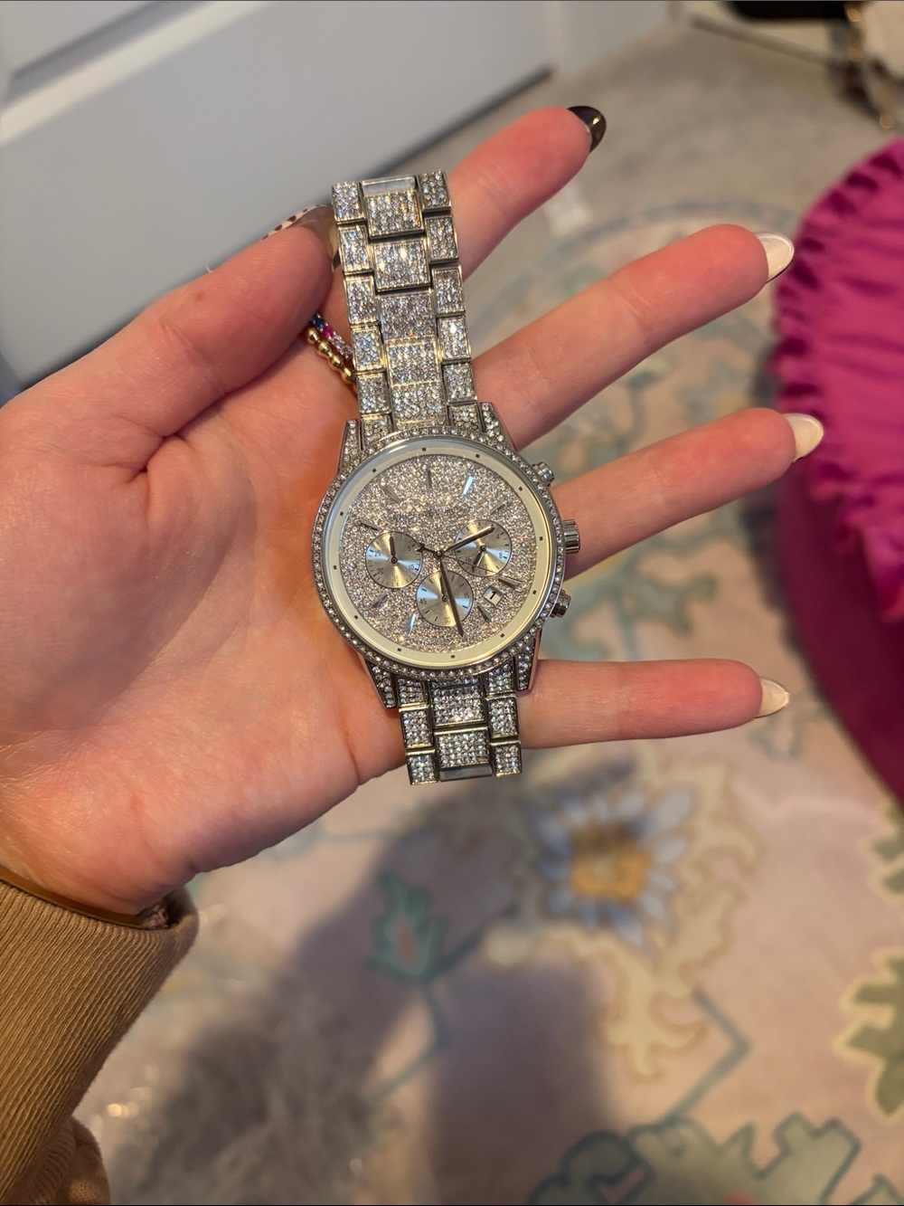 Michael Kors oversized Crystal Watch